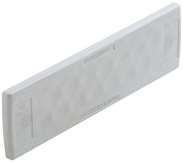 Plaque passe-câbles WM CABTITE EP A 24/14 142×44×12mm TPE gris