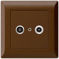 UP-Antennendose kallysto.line R/TV 23dB 2GHz braun