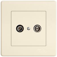 Presa antenna INC TV-R EDIZIO.liv SNAPFIX® presa di passaggio 23dB cr