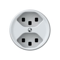 Steckdose origin 2×Typ 23 16A 230V 60×60mm weiss