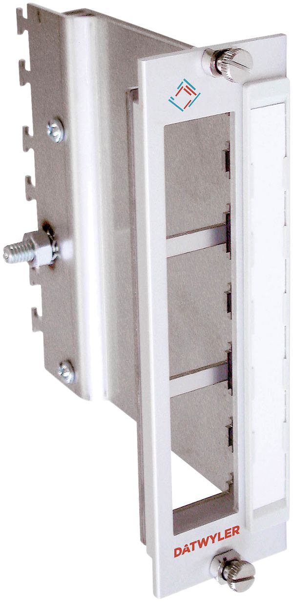 Modulträger Dätwyler für 6×MS zu Baugruppenträger 10/19"