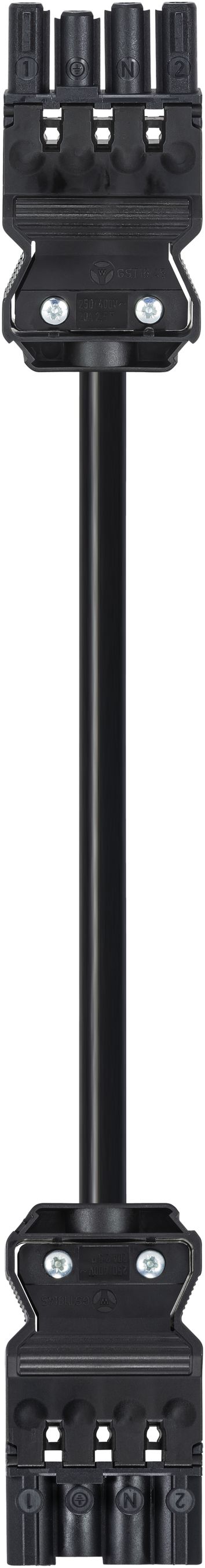 Verbindungsleitung Wieland GST18i4 4×1.5mm²250/400V 16A 3m sz Stecker-Buchse Cca