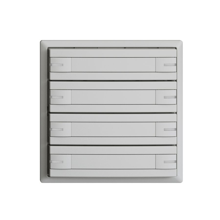 Poussoir KNX RGB EDUE, 250mW, a.LED RGB, a.papier, 8×poussoir, 1×touche, grc