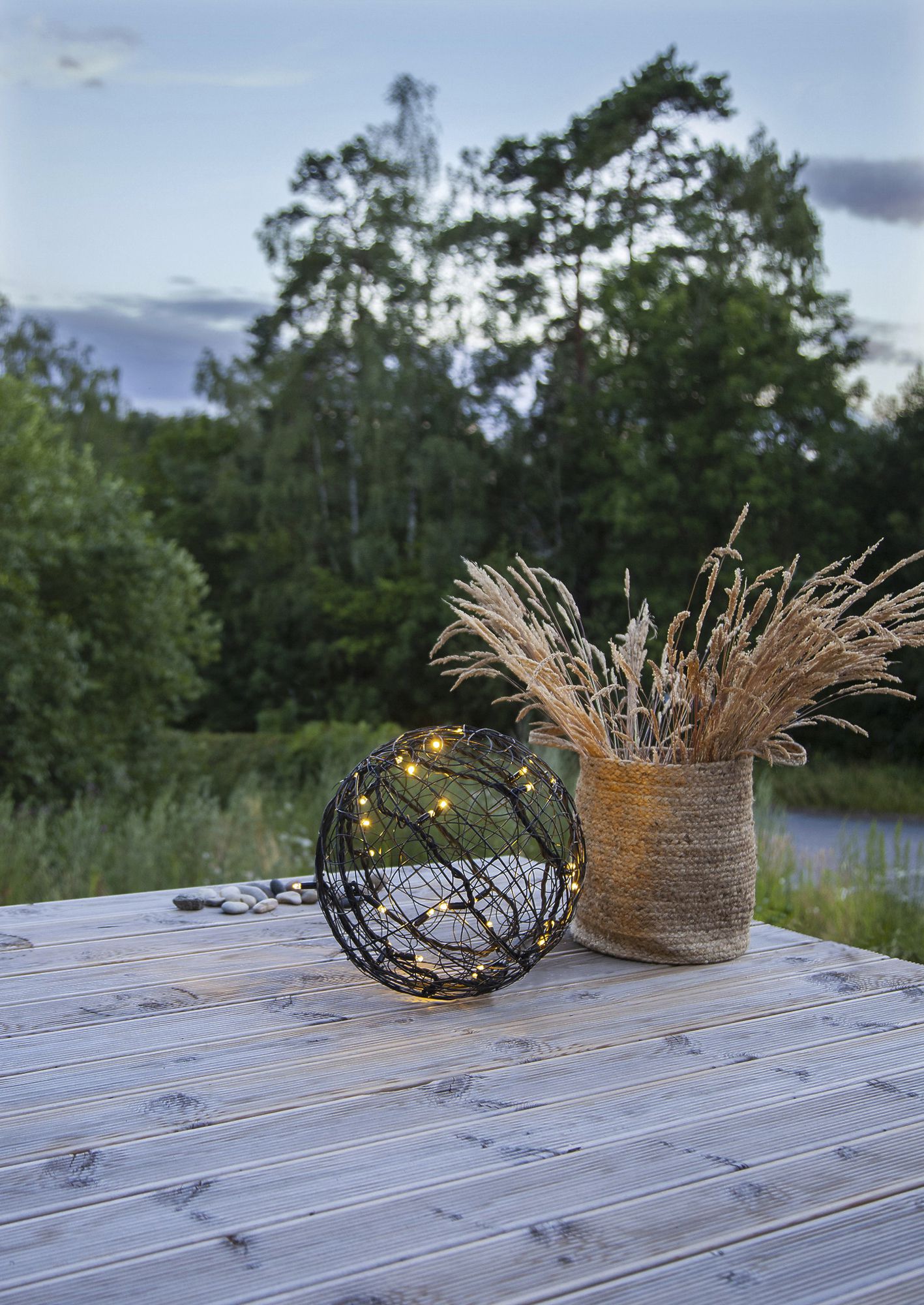 Trassel-Kugel System LED Extra, Ø350mm, schwarz, 4W, 30 LED, warmweiss