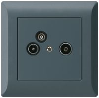 Presa antenna INC R/TV/dati kallysto.line 2GHz 14db antracite