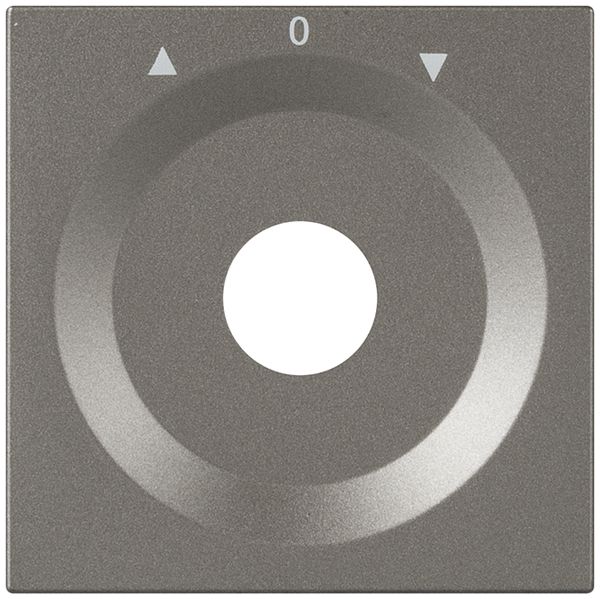 Frontplatte für Drehschalter magnesium AUF-0-AB