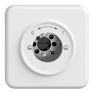 Contact pivotant ENC 0<-->1 STANDARDdue blanc pour serrure, s.cyl.