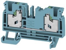 Durchgangs-Reihenklemme WM S2C 4 BL 4mm² 32A 1000V SNAP IN 2×1 TH35 blau