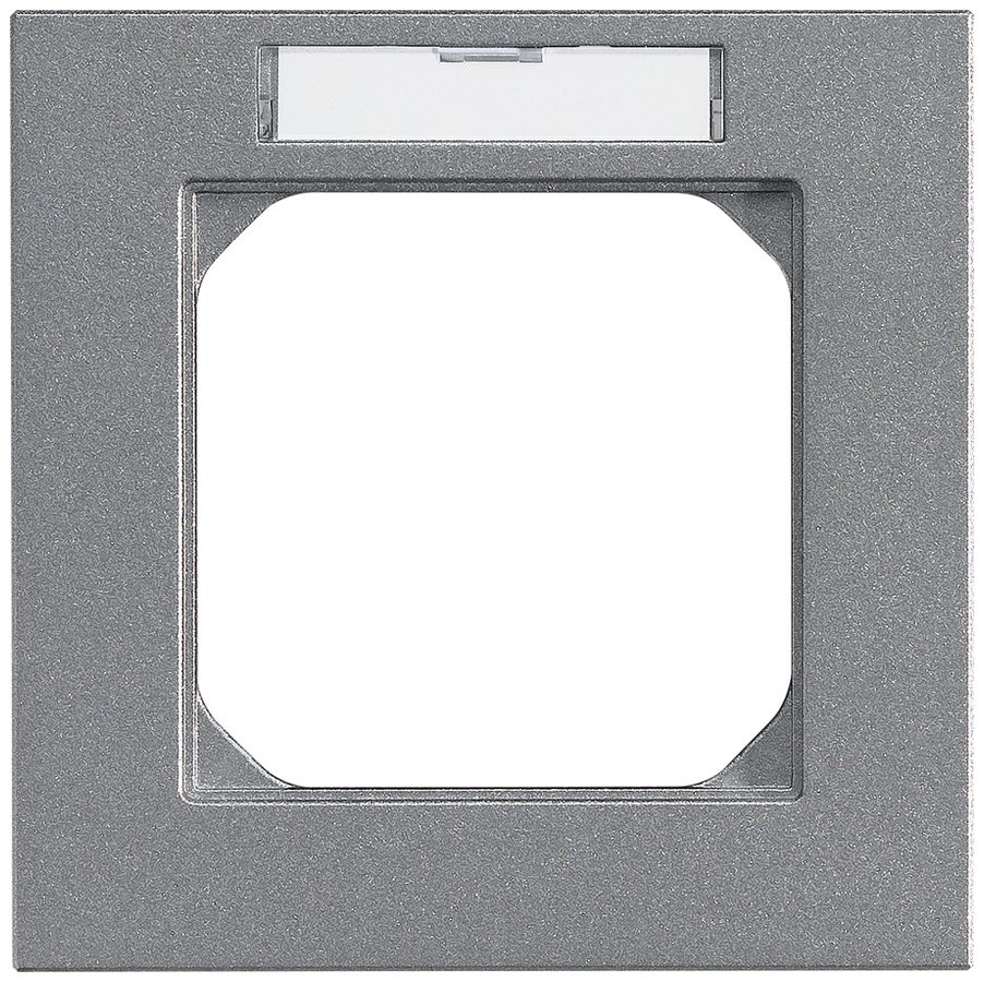 UP-Abdeckrahmen kallysto.pro 1×1 fjord 94×94mm mit Beschriftungsrahmen