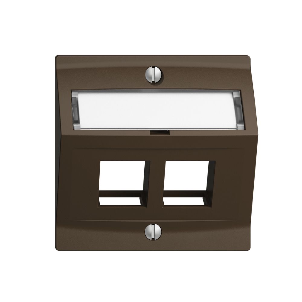 Kit de montage Edue F, avec capot de sortie oblique, pour 2×Keystone, coffee