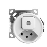 Combinaison lum. AP A-R/1L+T13 STANDARDdue blanc, lentille LED jaune, sans capot