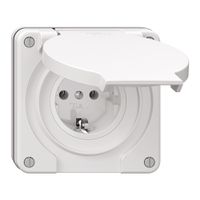 Prise NUP NEVO, SCHUKO, blanc