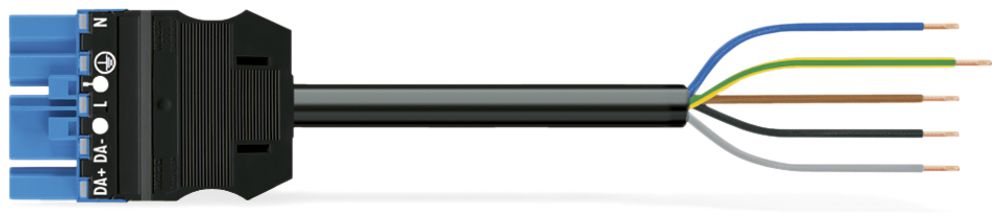 Anschlussleitung MIDI 5×1.5mm² 16A 400V 2m Cod.I Stecker-freies Ende blau Cca