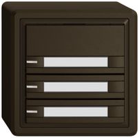 AP-KNX-Taster RGB EDIZIO.liv SNAPFIX® Temperaturfüh.RGB-LED Pap.3×T 2-Tbed.br