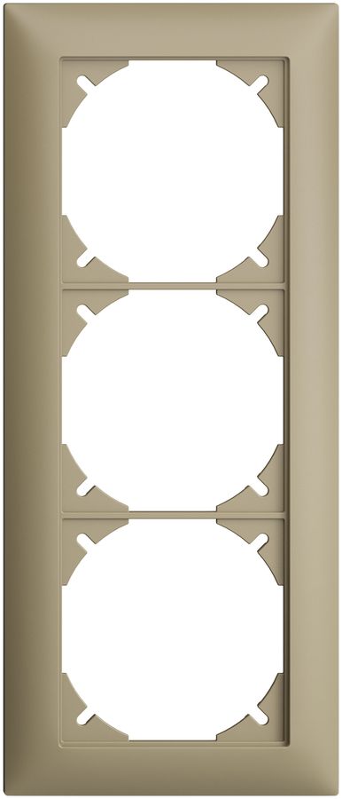 Abdeckrahmen EDIZIOdue 1×3 sand