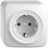 AP-Steckdose Feller STANDARDdue Schuko 16A 230V 76×76mm weiss