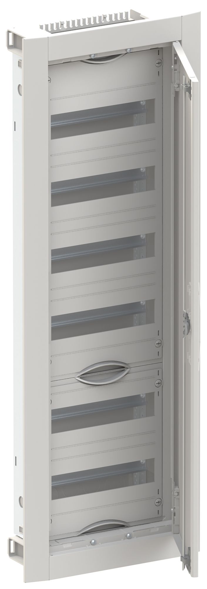 Distributore INC ABB ComfortLine 6 file 72UM con porta 365×1014×125mm