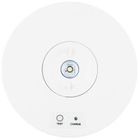 LED-Sicherheitsleuchte Sylvania LiFeSafe IP65 3h BS Ø155×46mm weiss