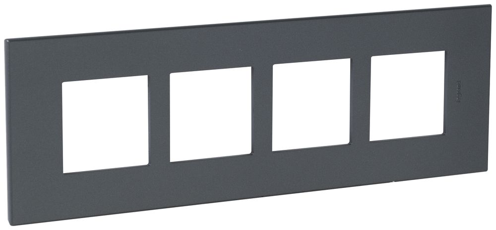 Cadre de recouvrement ATO 4×1 mod., gris gris graphite