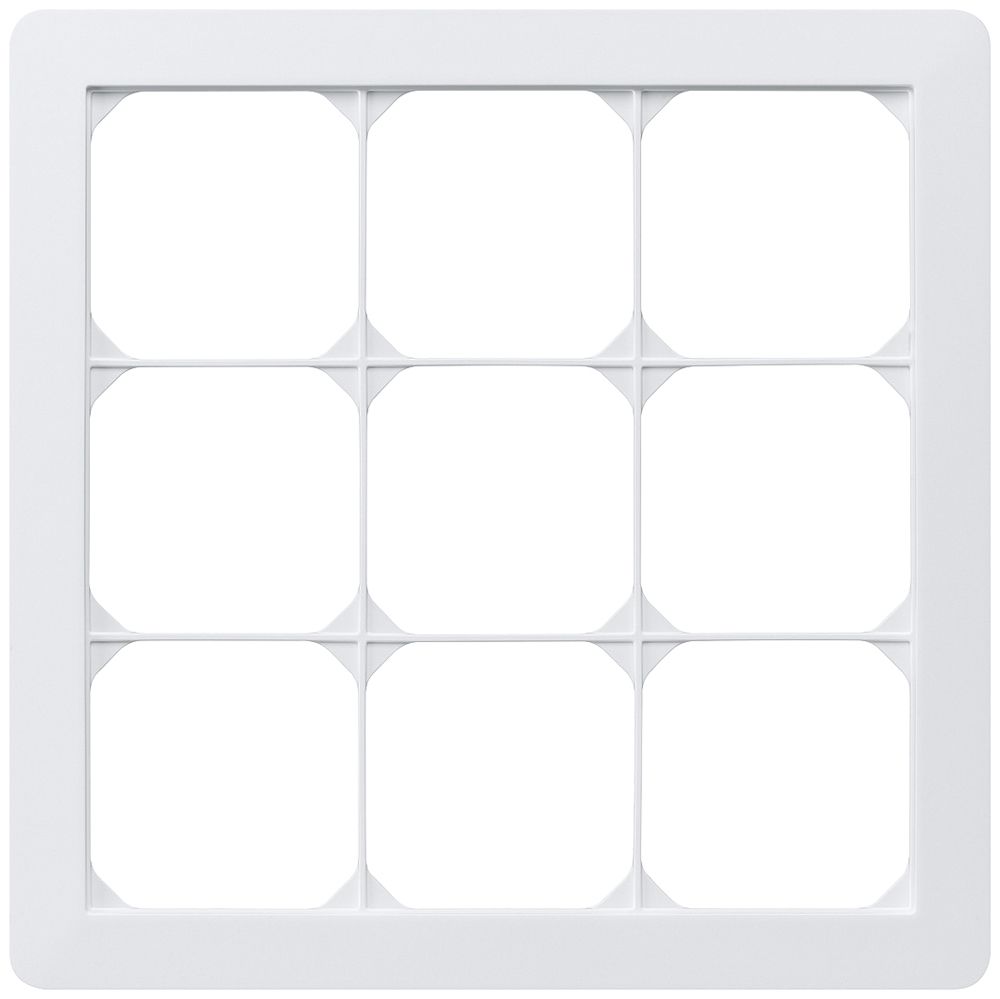UP-Abdeckrahmen kallysto.trend 3×3 weiss 214×214mm