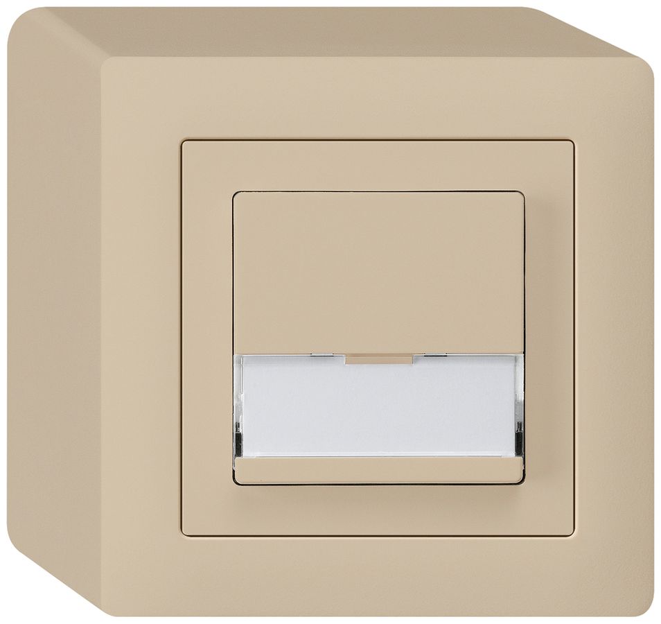 AP-Sonnerietaster kallysto beige A/1L mit Namensschild 37×15mm