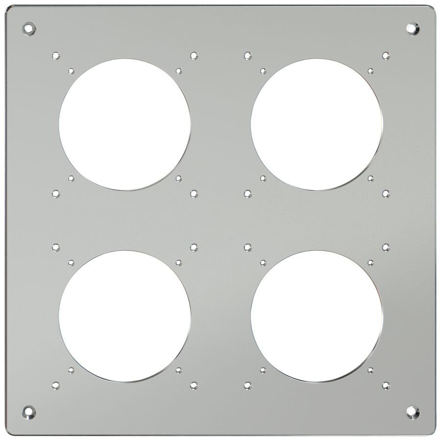 Piastra di montaggio ELEMENT SNAPFIX® 2×2 orizzontale e verticale 225×225mm all