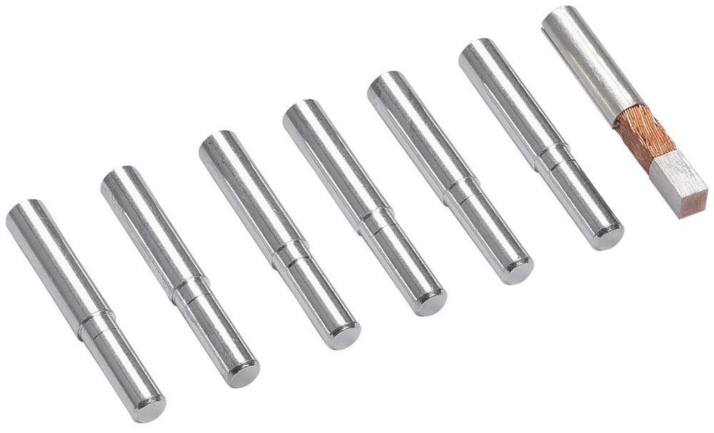 Steckerstift Hager starr/flex. Zählersteckklemme KJ31 100A 45mm 6×starr/1×flex.