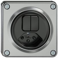 Combinazione INC ELEMENT 2×schema 3+tipo 13 alluminio