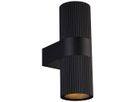 Applique Nordlux Kyklop Ripple 2×GU10 25W IP54 Ø86×140mm nero