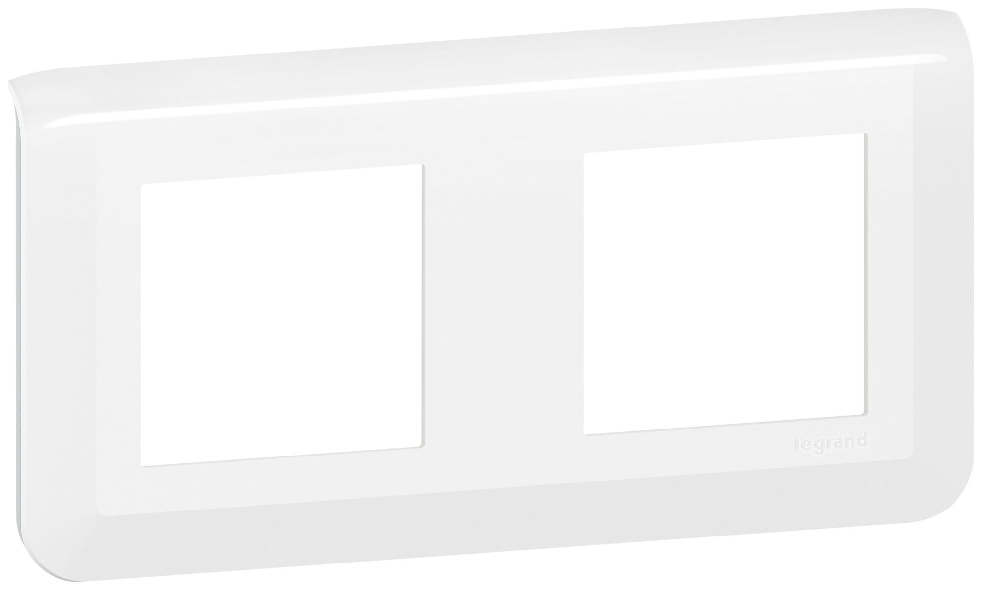 Cadre de recouvrement MOS 2×2 modules horizontal blanc
