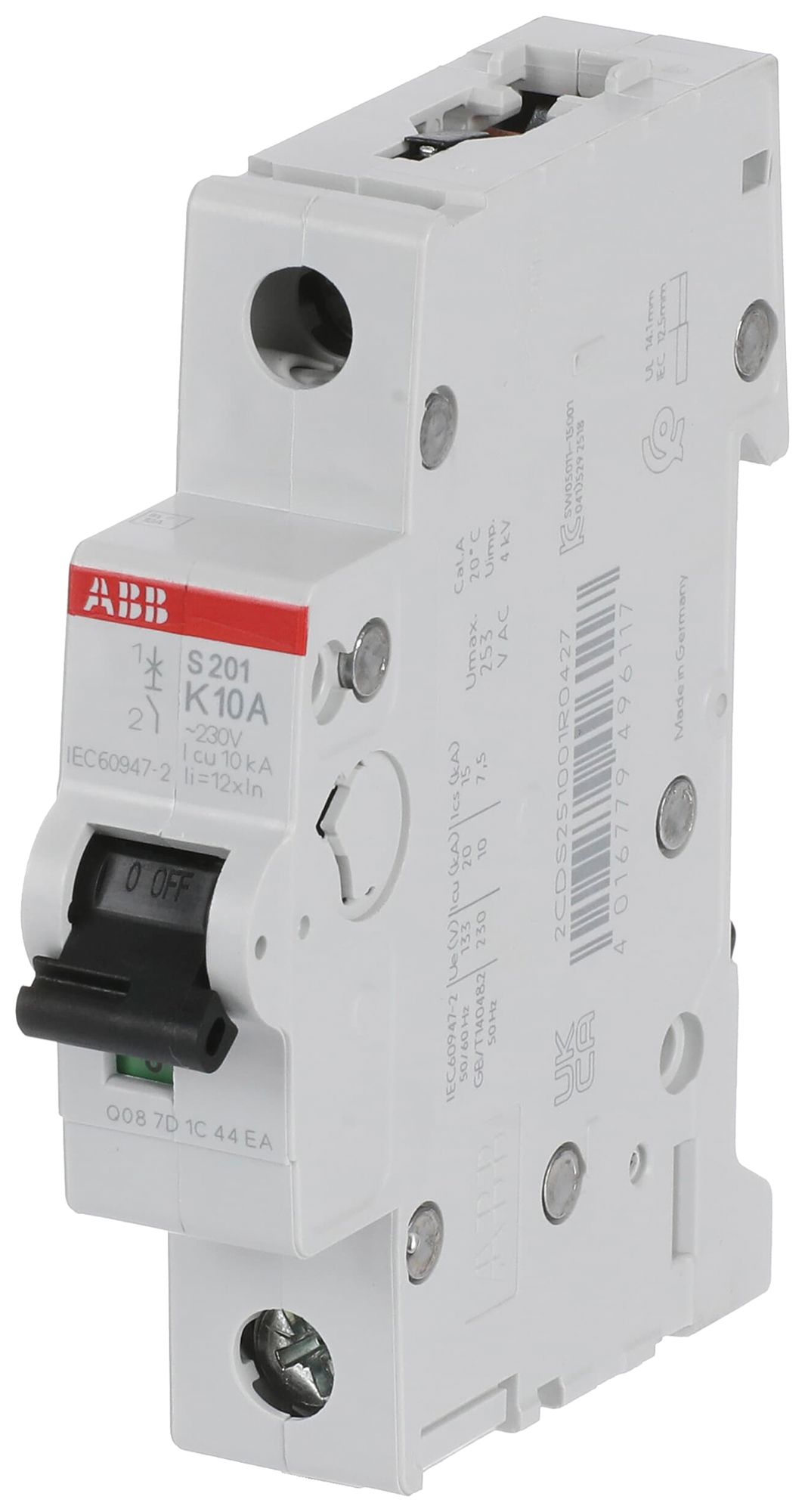 Disgiuntore ABB S201-K10 10A 6kA