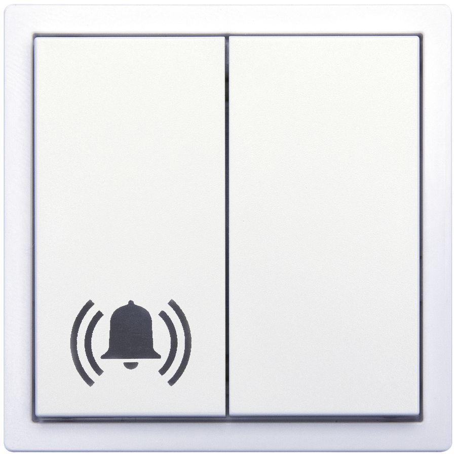 Poussoir RF AP ALADIN Turo, EnOcean, 4C/2T, "cloche", sans piles, blanc