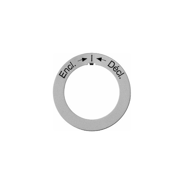 Kennscheibe Encl.->I<-Décl. Al AG SS, GUP SS