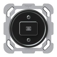 UP-Leuchtdruckschalter origin Sch 3 LED 77×77mm schwarz