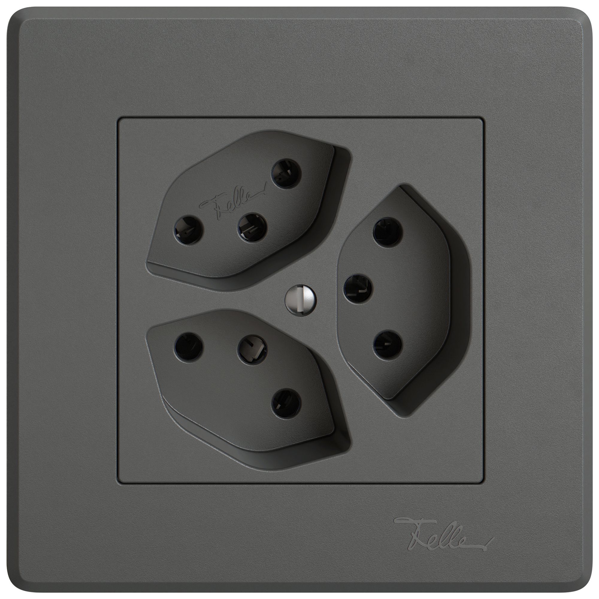 UP-Steckdose EDIZIO.liv SNAPFIX® 3×T13 dgu