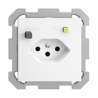 UP-Steckdose EDIZIOdue T13 FI 30mA FM, weiss