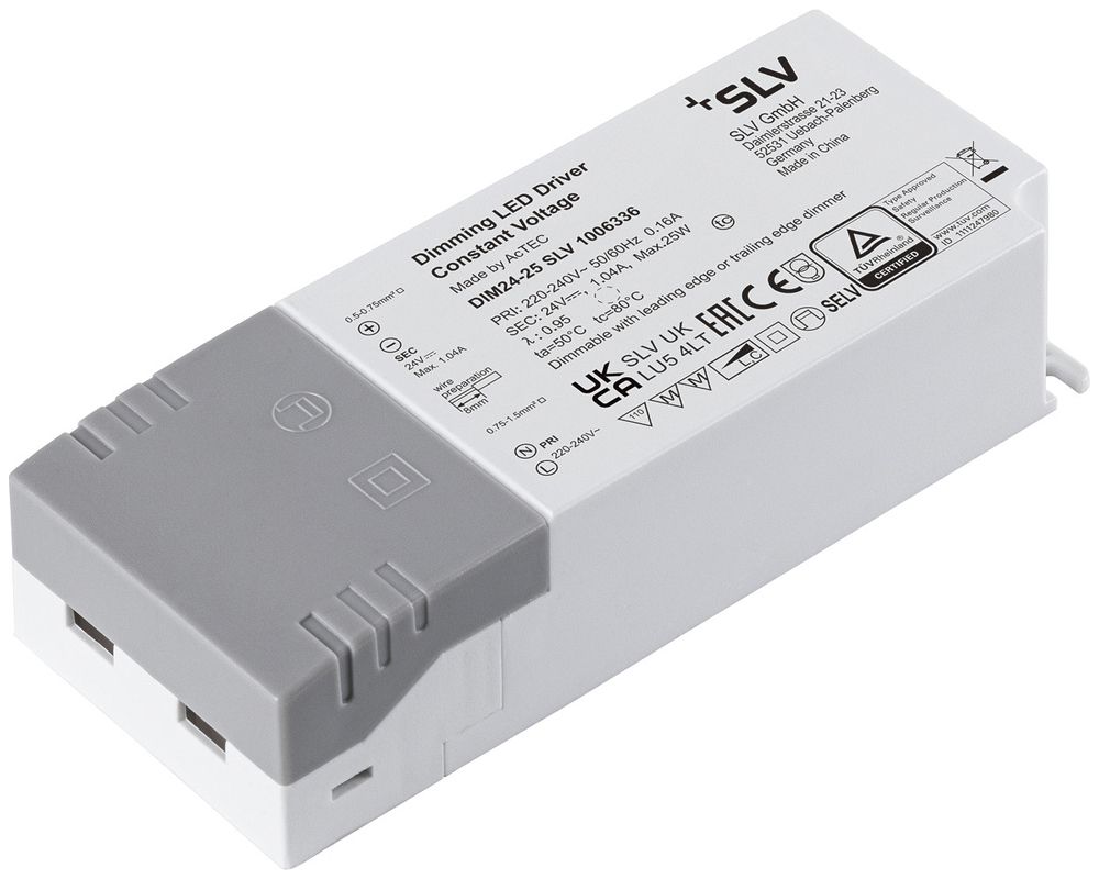 LED-Konverter SLV IP20 25W 24V DIM weiss