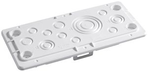 Plaque passe-câbles Hager univers à vis pour armoires IP30/44/54