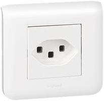 UP-Steckdose Euroline Mosaic Typ 23 Best-Price-Pack 10 für 8, weiss