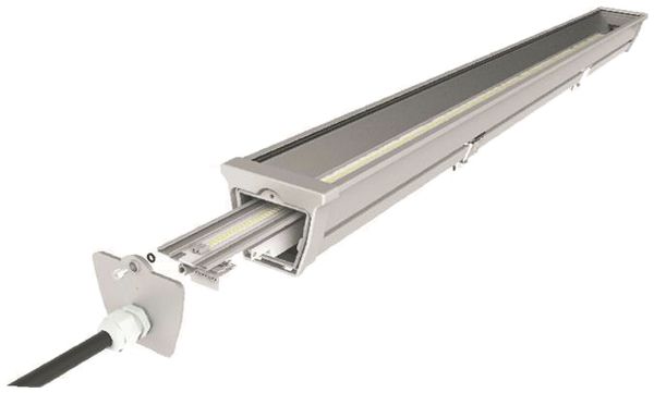 LED-Feuchtraumleuchte DOTLUX MISTRALxtreme 1500mm 60W 5000K IP66 DALI dimmbar