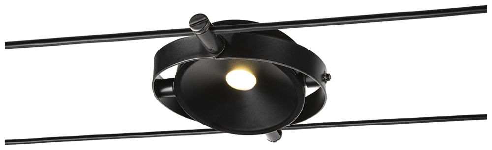 Spot LED SLV TENSEO DURNO 6W 360lm 2700K Ø125×26.5mm nero