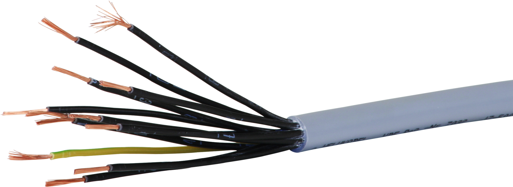 Cavo di comando LiYY 12×0.75mm² numerato grigio