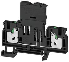 Borne de sécurité joignable WM SFS 4 2C 4mm² 100…250V snap-in DIN35 noir