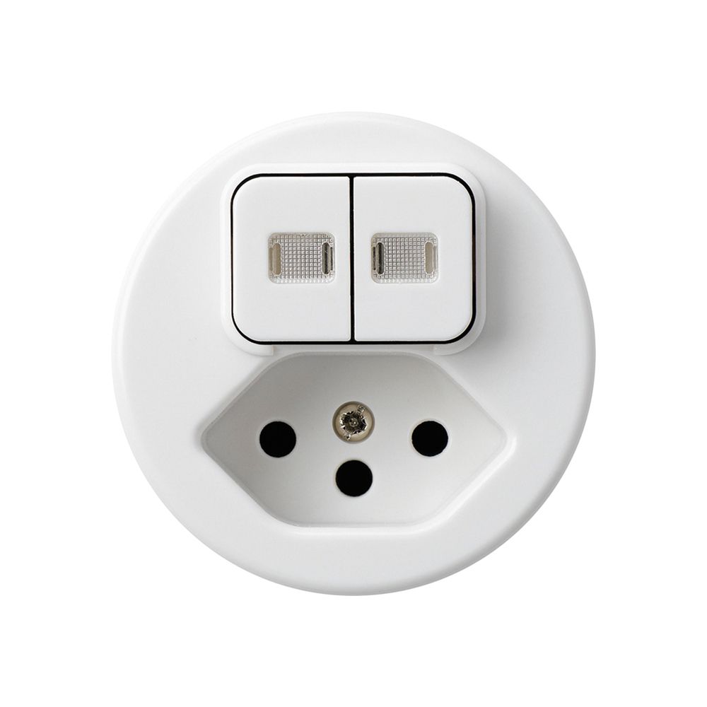 Insert pour combinaison lumineuse 2×A-R/1L+type 13 blanc basico 2 lentilles