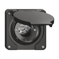 Drehschalter NEVO N.CO 1/1 L, ohne Zylinder, KS, 0-1-1+2-2, schwarz