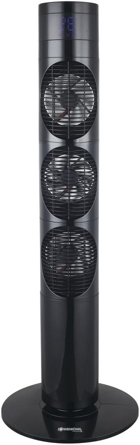 Säulenventilator Armin Schmid Dolmen 3 420m³/h 20W 340×985×340mm schwarz