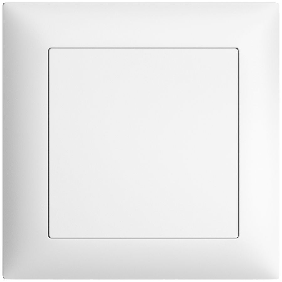 UP-Blindabdeckung EDIZIOdue weiss, ohne Zentrumsschraube