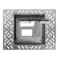 Bodendose FH für 3×FLF 130×130mm bündig, Klappd.Cr-geschl. natur