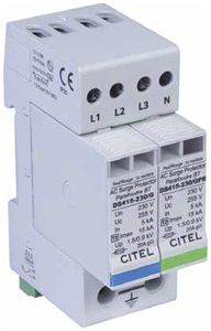 Überspannungsableiter Flury DS 415S/G-230, Type 3, 4-polig