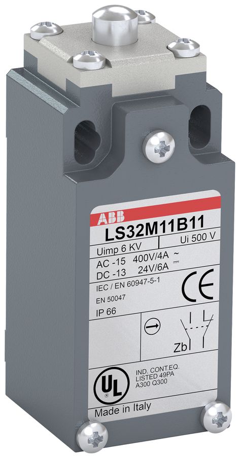Interrupteur de position ABB LS3 boulon de pression acier Zamak M16